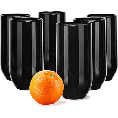 Glasmark KROSNO 1992 Glasmark KROSNO, 430ml, Set von 6, Trinkgläser, Longdrinkgläser, Wassergläser, Saftgläse, Cocktailgläser, Spülmaschinenfest, Perfekt für Zuhause, Restaurants und Partys, Schwarz Glasmark KROSNO 1992 Glasmark KROSNO, 430ml, Set von 6, Trinkgläser, Longdrinkgläser, Wassergläser, Saftgläse, Cocktailgläser, Spülmaschinenfest, Perfekt für Zuhause, Restaurants und Partys, Schwarz
