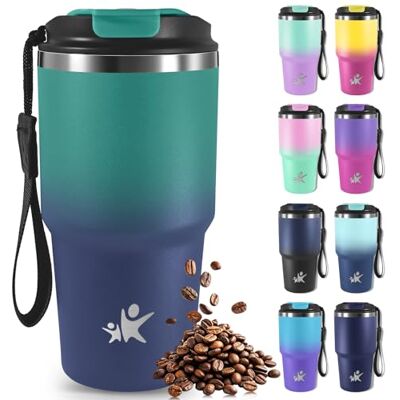 Mujigaga Thermosbecher 600ml- Isolierbecher, Doppelwandig Isoliert für Wasser und Tee, Kaffee to go Becher Thermo, 4h Heiß und 8h Kalt, Kaffee Thermobecher für Smoothies, Tee und Mehr Mujigaga Thermosbecher 600ml- Isolierbecher, Doppelwandig Isoliert für Wasser und Tee, Kaffee to go Becher Thermo, 4h Heiß und 8h Kalt, Kaffee Thermobecher für Smoothies, Tee und Mehr