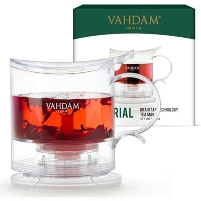 VAHDAM Imperial Teemaschine - 16oz - Unten ablasshahn - FDA zugelassen VAHDAM Imperial Teemaschine - 16oz - Unten ablasshahn - FDA zugelassen