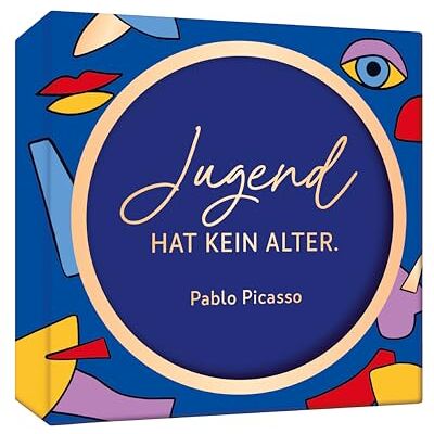 Grafik-Werkstatt Grafik Werkstatt Genuss & Design 6er Set Korkuntersetzer rund Untersetzer mit Zitat Pablo Picasso, Bunt Grafik-Werkstatt Grafik Werkstatt Genuss & Design 6er Set Korkuntersetzer rund Untersetzer mit Zitat Pablo Picasso, Bunt
