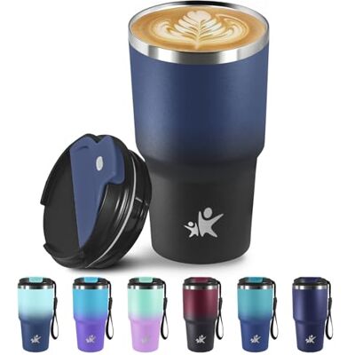 Grsta Thermosbecher, 20oz Thermobecher aus Edelstahl, Isolierbecher, 6h Heiß und 8h Kalt, Kaffeebecher to go, Isolierbecher Auslaufsicher, Kaffee Thermobecher für Tee, Smoothies und Mehr Grsta Thermosbecher, 20oz Thermobecher aus Edelstahl, Isolierbecher, 6h Heiß und 8h Kalt, Kaffeebecher to go, Isolierbecher Auslaufsicher, Kaffee Thermobecher für Tee, Smoothies und Mehr