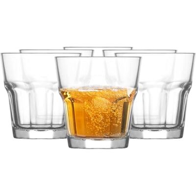 Glasmark KROSNO 1992 Gläser-Set 6-teilig Trinkgläser Wassergläser Drinkgläser Saftgläser Spülmaschinenfest 6x180 ml Glasmark KROSNO 1992 Gläser-Set 6-teilig Trinkgläser Wassergläser Drinkgläser Saftgläser Spülmaschinenfest 6x180 ml