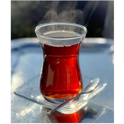 Topkapi 18-tlg Türkisches Tee-Set Ajda-Sultan, 6 Teegläser, 6 Untersetzer, 6 Teelöffel, Komplett-Set Topkapi 18-tlg Türkisches Tee-Set Ajda-Sultan, 6 Teegläser, 6 Untersetzer, 6 Teelöffel, Komplett-Set