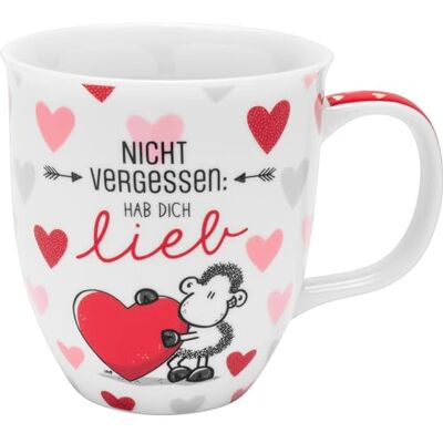 Sheepworld Tasse Motiv "Hab dich lieb" Kaffeetasse, Porzellan, Tasse mit Spruch, 40 cl Geschenk Paare, Liebe, Valentinstag 48514 Sheepworld Tasse Motiv "Hab dich lieb" Kaffeetasse, Porzellan, Tasse mit Spruch, 40 cl Geschenk Paare, Liebe, Valentinstag 48514