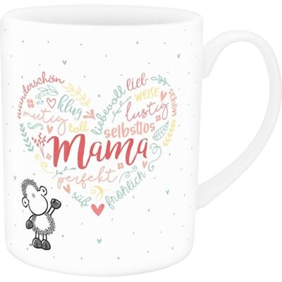 Sheepworld XL-Tasse "Mama Herz" Große Jumbotasse, 60 cl, Porzellan, in Geschenk-Banderole Geschenk für Mama, Muttertag, Geburtstag 74613 Sheepworld XL-Tasse "Mama Herz" Große Jumbotasse, 60 cl, Porzellan, in Geschenk-Banderole Geschenk für Mama, Muttertag, Geburtstag 74613