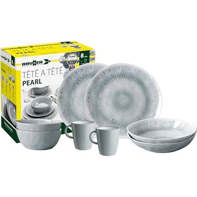 BRUNNER 0830143N.C5X Campinggeschirr Set für 2 Personen, Tête-à-Tête Pearl, 8-teilig BRUNNER 0830143N.C5X Campinggeschirr Set für 2 Personen, Tête-à-Tête Pearl, 8-teilig