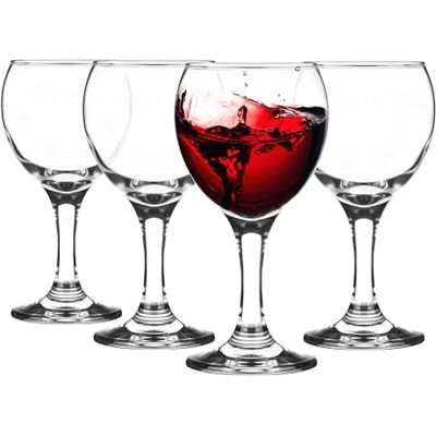 Glasmark KROSNO 1992 Glas Wein 175 ml Ristorante Classic KPL4, Farbe: Transparent Glasmark KROSNO 1992 Glas Wein 175 ml Ristorante Classic KPL4, Farbe: Transparent