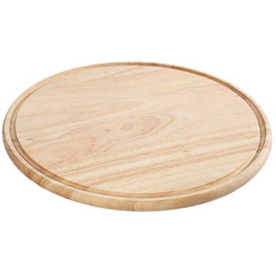 Zassenhaus Pizzateller Ø 33 cm, runder Holzteller aus Gummibaumholz Zassenhaus Pizzateller Ø 33 cm, runder Holzteller aus Gummibaumholz