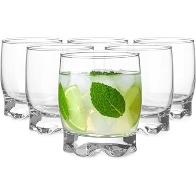 Glasmark KROSNO 1992 Trinkgläser Set Gläser 6 Stück 250 ml Wassergläser Cocktailgläser Saftgläser Saft Wasser Glas Mit Dickem Boden Spülmaschinenfest Glasmark KROSNO 1992 Trinkgläser Set Gläser 6 Stück 250 ml Wassergläser Cocktailgläser Saftgläser Saft Wasser Glas Mit Dickem Boden Spülmaschinenfest