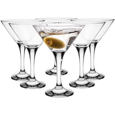 Glasmark KROSNO 1992 Gläser-Set für Martini Cocktail Cocktailgläser 6er Martinigläser-Set Glas mit Stiel Schale Cocktailschale Martinischale Spülmaschinenfest 6x150 ml Glasmark KROSNO 1992 Gläser-Set für Martini Cocktail Cocktailgläser 6er Martinigläser-Set Glas mit Stiel Schale Cocktailschale Martinischale Spülmaschinenfest 6x150 ml