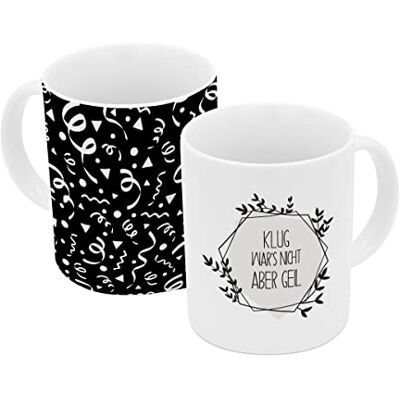 Gedalabels Tasse Klug wars nicht aber geil Farbwechsel 330ml Tasse Zaubertasse Heiß kalt Magic Mug GEDA farbwechselnd motivwechselnd Porzellantasse Spruchtasse Kaffeetasse Gedalabels Tasse Klug wars nicht aber geil Farbwechsel 330ml Tasse Zaubertasse Heiß kalt Magic Mug GEDA farbwechselnd motivwechselnd Porzellantasse Spruchtasse Kaffeetasse