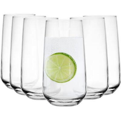 Glasmark KROSNO 1992 Trinkgläser Set Longdrinkgläser 6 Stück 430 ml Gläser Wassergläser Cocktailgläser Highball Glas Spülmaschinenfest Glasmark KROSNO 1992 Trinkgläser Set Longdrinkgläser 6 Stück 430 ml Gläser Wassergläser Cocktailgläser Highball Glas Spülmaschinenfest