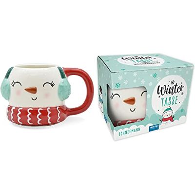 TROTSCH Wintertasse Schneemann groß: Kaffeetasse Teetasse Geschenkidee Geschenk Tasse Winter Schneemann TROTSCH Wintertasse Schneemann groß: Kaffeetasse Teetasse Geschenkidee Geschenk Tasse Winter Schneemann