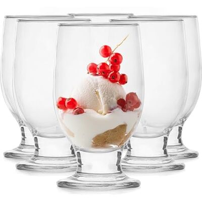 Glasmark KROSNO 1992 Dessertgläser 6er Set 270 ml Aus Glas Eisbecher Gläser Eisschalen Dessertschalen Spülmaschinenfest Glasmark KROSNO 1992 Dessertgläser 6er Set 270 ml Aus Glas Eisbecher Gläser Eisschalen Dessertschalen Spülmaschinenfest