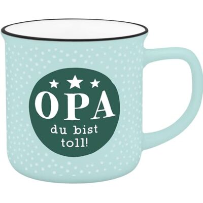 GRUSS & CO Becher in Emailloptik "Opa du bist toll! GRUSS & CO Becher in Emailloptik "Opa du bist toll!