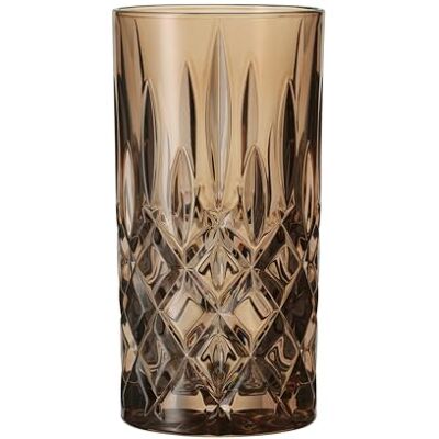 Nachtmann Longdrinkgläser Set 395 ml, 2 Stück, Braun, Noblesse, 105444, Cocktailgläser aus Kristallglas, Trinkgläser spülmaschinenfest Nachtmann Longdrinkgläser Set 395 ml, 2 Stück, Braun, Noblesse, 105444, Cocktailgläser aus Kristallglas, Trinkgläser spülmaschinenfest
