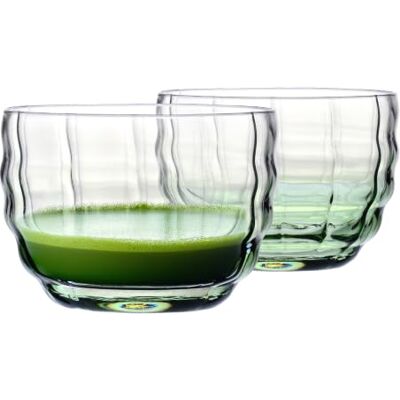 Krosno Gläser für Matcha Latte und Tee 2er-Set 330 ml, Kollektion Matcha Moments – Grüner Farbverlauf, bleifreies Kristallglas – Breite Gläser für Kaffee und Tee, spülmaschinenfest Krosno Gläser für Matcha Latte und Tee 2er-Set 330 ml, Kollektion Matcha Moments – Grüner Farbverlauf, bleifreies Kristallglas – Breite Gläser für Kaffee und Tee, spülmaschinenfest