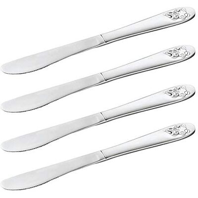 mikken Viva-Haushaltswaren Gabriele Hesse e.K. 4 Kindermesser/Messer für Kinder aus Chromstahl Motiv : Bär mikken Viva-Haushaltswaren Gabriele Hesse e.K. 4 Kindermesser/Messer für Kinder aus Chromstahl Motiv : Bär