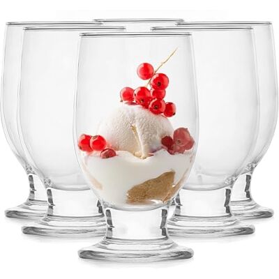 Glasmark KROSNO 1992 Dessertgläser 6er Set 210 ml Aus Glas Eisbecher Gläser Eisschalen Dessertschalen Spülmaschinenfest Glasmark KROSNO 1992 Dessertgläser 6er Set 210 ml Aus Glas Eisbecher Gläser Eisschalen Dessertschalen Spülmaschinenfest