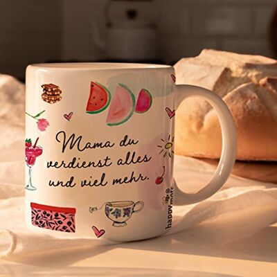 HappyMots Originelle Mug aus hochwertiger Keramik zum Verschenken Frühstückstassen Geeignet für Mikrowelle und Spülmaschine Lustige Tassen Muttertagsgeschenk HappyMots Originelle Mug aus hochwertiger Keramik zum Verschenken Frühstückstassen Geeignet für Mikrowelle und Spülmaschine Lustige Tassen Muttertagsgeschenk