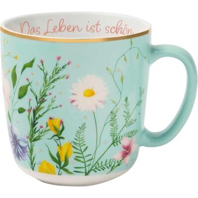 Groh Verlag Blütenträume Kaffeebecher "Das Leben ist schön", 350 ml: Kaffeetasse, Teetasse, Becher aus Porzellan mit Goldakzenten. Schönes Geschenk für Freunde (Tassen-Kollektion pastell) Groh Verlag Blütenträume Kaffeebecher "Das Leben ist schön", 350 ml: Kaffeetasse, Teetasse, Becher aus Porzellan mit Goldakzenten. Schönes Geschenk für Freunde (Tassen-Kollektion pastell)