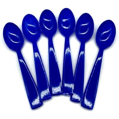 Kimmel Mokkalöffel Kinderlöffel Espressolöffel klein 6 Stück Mehrweg, Kunststoff, Blau Kimmel Mokkalöffel Kinderlöffel Espressolöffel klein 6 Stück Mehrweg, Kunststoff, Blau