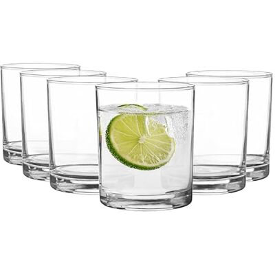 Glasmark KROSNO 1992 Trinkgläser Set Gläser 6 Stück 230 ml Wassergläser Cocktailgläser Saftgläser Saft Wasser Glas Spülmaschinenfest, Durchsichtig Glasmark KROSNO 1992 Trinkgläser Set Gläser 6 Stück 230 ml Wassergläser Cocktailgläser Saftgläser Saft Wasser Glas Spülmaschinenfest, Durchsichtig
