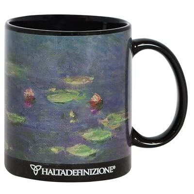 Franco Cosimo Panini Halta Definitione Tasse aus Keramik, bedruckt mit einem Kunstwerk von Monet, inklusive einer eleganten Geschenkbox, Fassungsvermögen 325 ml, Maße 9,5 H x 8 cm, Seerosen Franco Cosimo Panini Halta Definitione Tasse aus Keramik, bedruckt mit einem Kunstwerk von Monet, inklusive einer eleganten Geschenkbox, Fassungsvermögen 325 ml, Maße 9,5 H x 8 cm, Seerosen