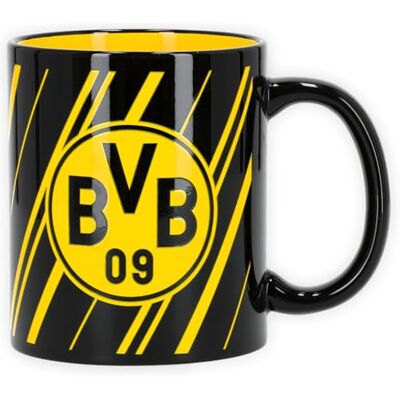 Dortmund Borussia Tasse Streifen schwarzgelb Kaffeebecher BVB 09 Dortmund Borussia Tasse Streifen schwarzgelb Kaffeebecher BVB 09