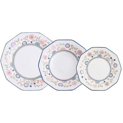 Queens Queen's Bengal Keramikgeschirr, 12-teilig, 4 Personen, mehrfarbig Queens Queen's Bengal Keramikgeschirr, 12-teilig, 4 Personen, mehrfarbig