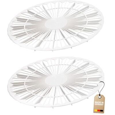 Westmark 2 Kuchenkühler/Torteneinteiler, Doppelfunktion,Rund, Durchmesser: 32 cm, Kunststoff, Weiß, 314322E3 Westmark 2 Kuchenkühler/Torteneinteiler, Doppelfunktion,Rund, Durchmesser: 32 cm, Kunststoff, Weiß, 314322E3