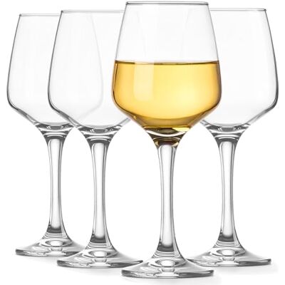Glasmark KROSNO 1992 Weißweingläser Weingläser Set 4 Stück 270 ml Transparent Spülmaschinenfest, Durchsichtig Glasmark KROSNO 1992 Weißweingläser Weingläser Set 4 Stück 270 ml Transparent Spülmaschinenfest, Durchsichtig