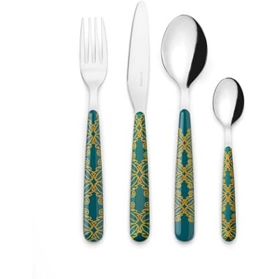 Guzzini FUSION Besteckset mit 24 Stück Smaragdgrün 28195069 Guzzini FUSION Besteckset mit 24 Stück Smaragdgrün 28195069