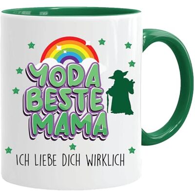 Acen Merchandise Yoda Beste Mama Tasse Lustiger Kaffeebecher mit Spruch Baby Yoda Motiv Witzige Bürotasse Steingut für Mutter Sohn Geschenkidee für Mama Geburtstag Acen Merchandise Yoda Beste Mama Tasse Lustiger Kaffeebecher mit Spruch Baby Yoda Motiv Witzige Bürotasse Steingut für Mutter Sohn Geschenkidee für Mama Geburtstag