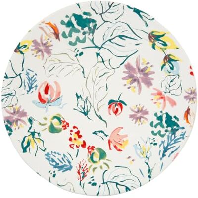 GENEVIEVE LETHU 533657 Dessertteller Ø 20,5 cm aus Steingut – Kollektion A quer Champs – Blumendekor mehrfarbig GENEVIEVE LETHU 533657 Dessertteller Ø 20,5 cm aus Steingut – Kollektion A quer Champs – Blumendekor mehrfarbig