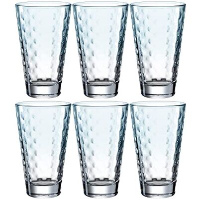 LEONARDO HOME Leonardo Optic Trink-Gläser 6er Set, spülmaschinenfeste Longdrink-Gläser, bunte Trink-Becher aus Glas, Getränke-Set ,mint, 300 ml, 025901 LEONARDO HOME Leonardo Optic Trink-Gläser 6er Set, spülmaschinenfeste Longdrink-Gläser, bunte Trink-Becher aus Glas, Getränke-Set ,mint, 300 ml, 025901