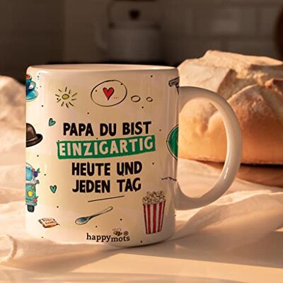 HappyMots Originelle Mug aus hochwertiger Keramik zum Verschenken Frühstückstassen Geeignet für Mikrowelle und Spülmaschine Lustige Tassen Vatertagsgeschenk HappyMots Originelle Mug aus hochwertiger Keramik zum Verschenken Frühstückstassen Geeignet für Mikrowelle und Spülmaschine Lustige Tassen Vatertagsgeschenk