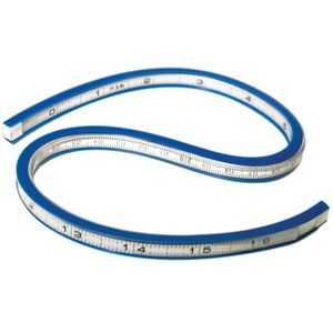 Westcott TC-385 flexibles Kurvenlineal, 40 cm / 16 Zoll, weiß/blau Westcott TC-385 flexibles Kurvenlineal, 40 cm / 16 Zoll, weiß/blau