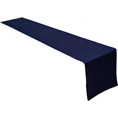 Lemos Home Hochwertiger Tischläufer Tischwäsche aus 100% Baumwolle Kollektion Konzept, Farbe & Größe wählbar (Tischläufer 40x200cm, Marineblau) Lemos Home Hochwertiger Tischläufer Tischwäsche aus 100% Baumwolle Kollektion Konzept, Farbe & Größe wählbar (Tischläufer 40x200cm, Marineblau)
