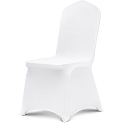 VEVOR Stuhlhussen aus Polyester-Spandex 105 STK. Weiß, Abnehmbare & Waschbare & Dehnbare Stuhlüberzüge, Universell Passend für Esszimmer Partys Hochzeiten Bankette, Stuhlhüllen Stuhlbezüge VEVOR Stuhlhussen aus Polyester-Spandex 105 STK. Weiß, Abnehmbare & Waschbare & Dehnbare Stuhlüberzüge, Universell Passend für Esszimmer Partys Hochzeiten Bankette, Stuhlhüllen Stuhlbezüge