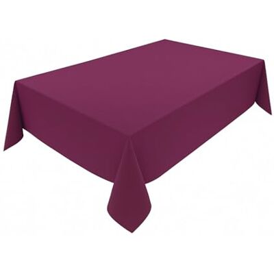 Lemos Home Hochwertige Tischdecke aus Minimate Gewebe. Modern, glatt, breiter Saum, bügelfrei, strapazierfähig, waschbar, trocknergeeignet. Küche und Wohnzimmer. Größe und Farbe wählbar. (Aubergine, 140 x 260) Lemos Home Hochwertige Tischdecke aus Minimate Gewebe. Modern, glatt, breiter Saum, bügelfrei, strapazierfähig, waschbar, trocknergeeignet. Küche und Wohnzimmer. Größe und Farbe wählbar. (Aubergine, 140 x 260)