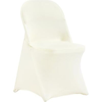 VEVOR Stuhlhussen für Klappstühle aus Elastischem Spandex, Kurzer Stuhlbezug, Abnehmbare & Waschbare Schonbezüge, für Hochzeit, Urlaub, Bankett, Party, Feier (30 Stück, Elfenbeinweiß) VEVOR Stuhlhussen für Klappstühle aus Elastischem Spandex, Kurzer Stuhlbezug, Abnehmbare & Waschbare Schonbezüge, für Hochzeit, Urlaub, Bankett, Party, Feier (30 Stück, Elfenbeinweiß)