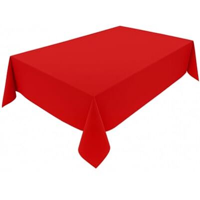Lemos Home Hochwertige Tischdecke aus Minimate Gewebe. Modern, glatt, breiter Saum, bügelfrei, strapazierfähig, waschbar, trocknergeeignet. Küche und Wohnzimmer. Größe und Farbe wählbar. (Rot, 140 x 350) Lemos Home Hochwertige Tischdecke aus Minimate Gewebe. Modern, glatt, breiter Saum, bügelfrei, strapazierfähig, waschbar, trocknergeeignet. Küche und Wohnzimmer. Größe und Farbe wählbar. (Rot, 140 x 350)