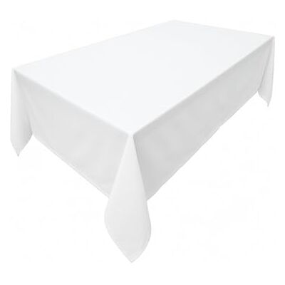 Lemos Home Hochwertige Tischdecke aus Minimate Gewebe. Modern, glatt, breiter Saum, bügelfrei, strapazierfähig, waschbar, trocknergeeignet. Küche und Wohnzimmer. Größe und Farbe wählbar. (Weiß, 120 x 160) Lemos Home Hochwertige Tischdecke aus Minimate Gewebe. Modern, glatt, breiter Saum, bügelfrei, strapazierfähig, waschbar, trocknergeeignet. Küche und Wohnzimmer. Größe und Farbe wählbar. (Weiß, 120 x 160)