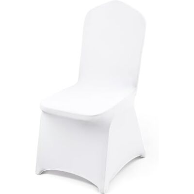 VEVOR Stuhlhussen aus Polyester-Spandex Weiß, Abnehmbare & Waschbare & Dehnbare Stuhlüberzüge, Universell Passend für Esszimmer Partys Hochzeiten Bankette, Stuhlhüllen Stuhlbezüge (53) VEVOR Stuhlhussen aus Polyester-Spandex Weiß, Abnehmbare & Waschbare & Dehnbare Stuhlüberzüge, Universell Passend für Esszimmer Partys Hochzeiten Bankette, Stuhlhüllen Stuhlbezüge (53)