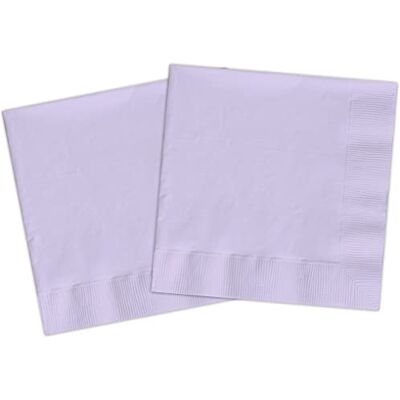 Ciao FSC Kompostierbare Papierservietten (33x33cm, Doppelschleier), 20 Stück, Lavendelviolett Ciao FSC Kompostierbare Papierservietten (33x33cm, Doppelschleier), 20 Stück, Lavendelviolett