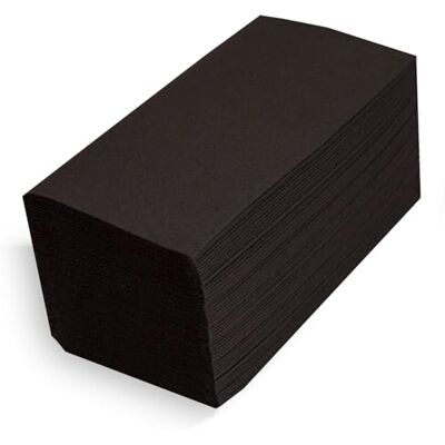 MORIGAMI Servietten 40 x 40, Servietten Airlaid, 30, schwarz MORIGAMI Servietten 40 x 40, Servietten Airlaid, 30, schwarz