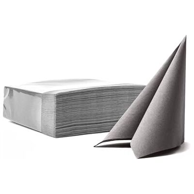 VelaHub Soft Point 50, Hochwertige, Einwegserviette, 38x38 cm, 1/4 Falz, Grau VelaHub Soft Point 50, Hochwertige, Einwegserviette, 38x38 cm, 1/4 Falz, Grau