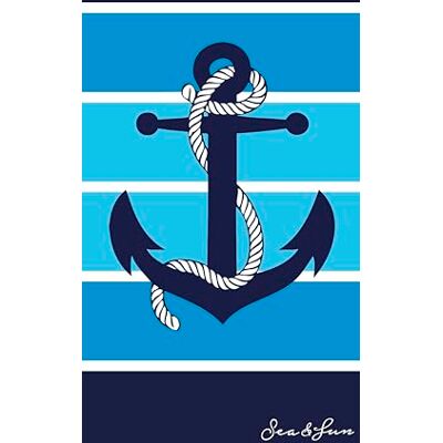 Miracle Home . Microfiber Beach Towel Anker, 100% Poliéster, 75 X 145 cm. 11787 Miracle Home . Microfiber Beach Towel Anker, 100% Poliéster, 75 X 145 cm. 11787