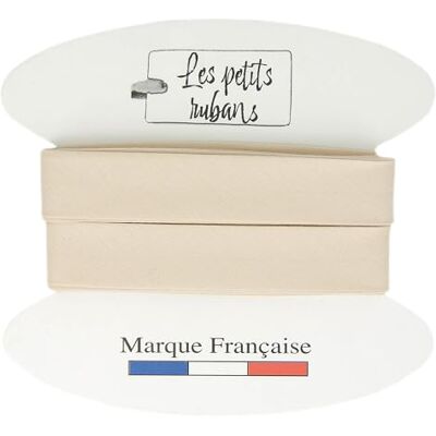 Les Petits Rubans Schrägband aus 100% Baumwolle – 20 mm breit, 5 Meter lang – Einfassung zum Nähen, Polstern, Kleidung, Decken – Eierschalenfarben Les Petits Rubans Schrägband aus 100% Baumwolle – 20 mm breit, 5 Meter lang – Einfassung zum Nähen, Polstern, Kleidung, Decken – Eierschalenfarben